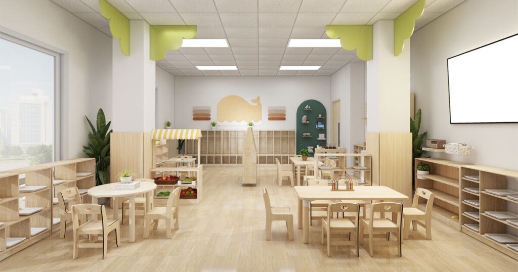 kindergarten classroom dimensions
