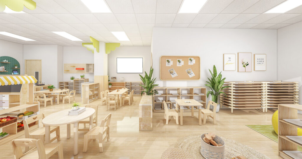 kindergarten classroom dimensions