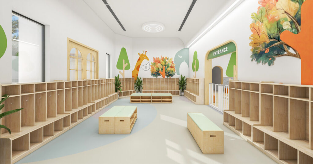 Preschool Lockers Cubbies Room Layout