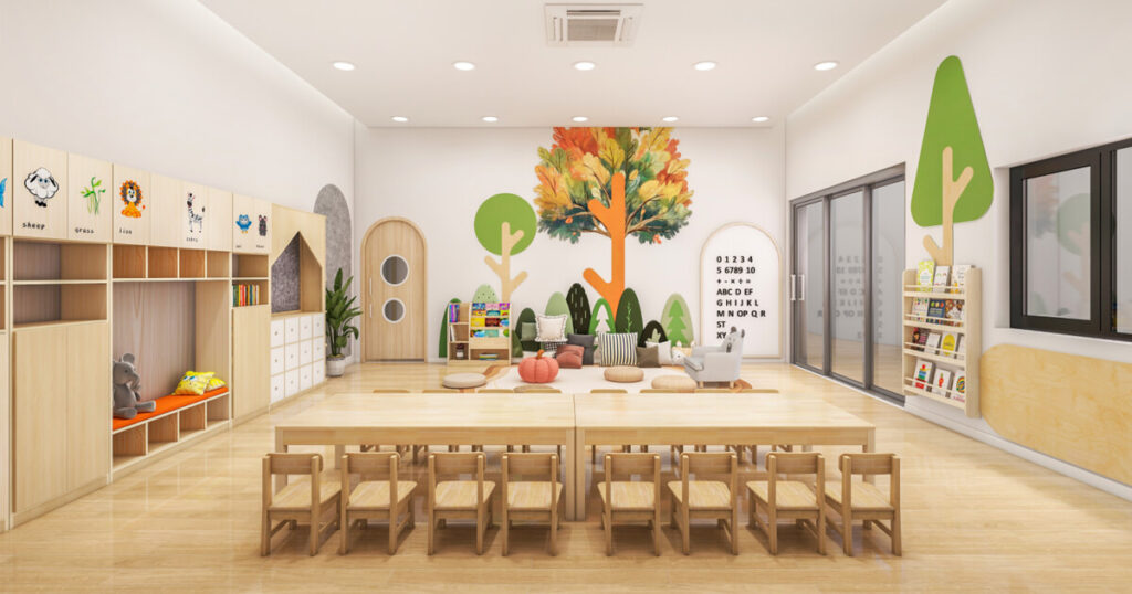 montessori classroom layout sample