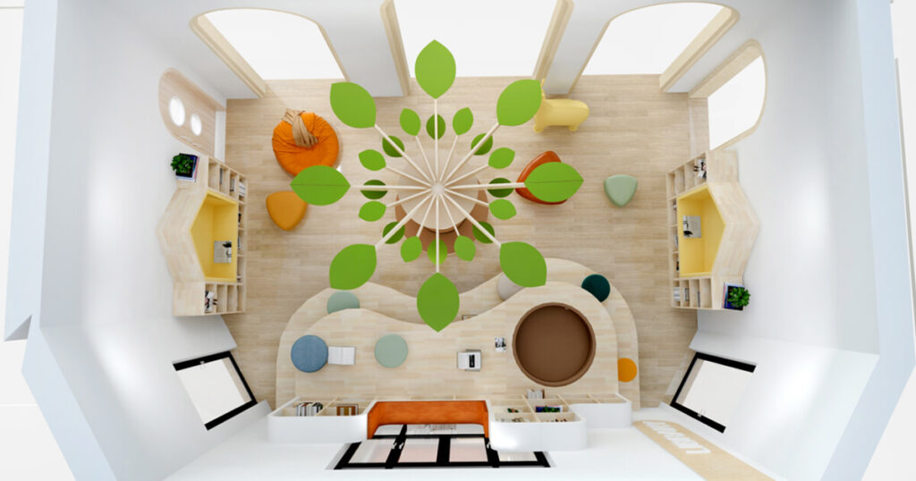 preschool book room floor plan