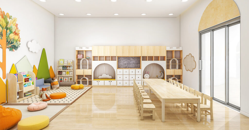 room arrangement for preschool classroom